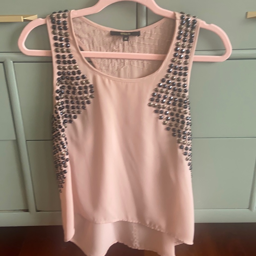 Razorback blouse with black and bronze gems